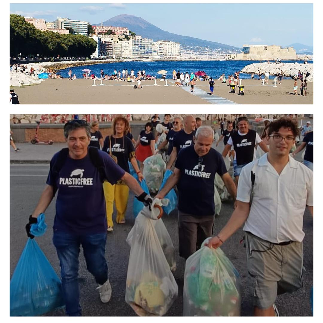 Una Terra che respira | A Napoli, 40 volontari Plastic Free rimuovono 500 kg di rifiuti rimossi dal Lido Mappatella