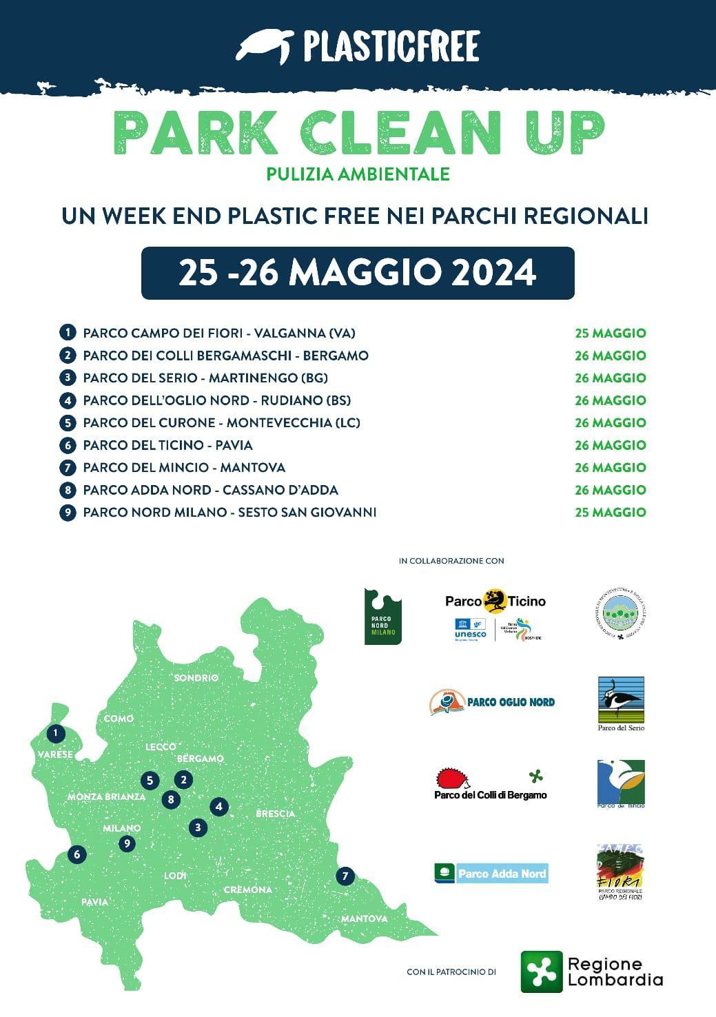 Park Clean Up in Lombardia: un weekend Plastic Free nei parchi regionali