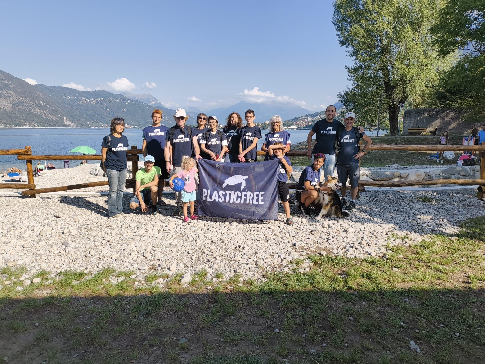 L’ultimo tratto dell’estate sulle spiagge di Abbadia Lariana (LC): Plastic Free arriva a 529 kg di rifiuti rimossi